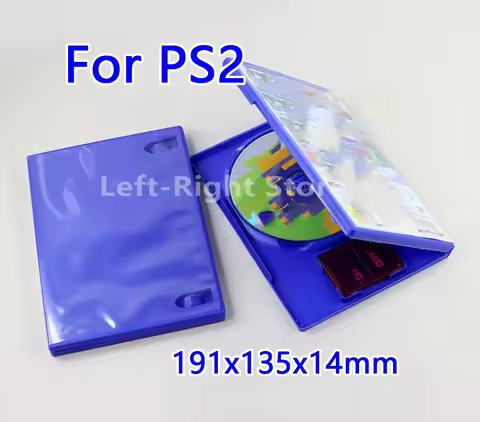 5PCS CD DVD Disc Plastic Case Capacity CD Storage Box For PS3 PS2 Protective Shell Accessories