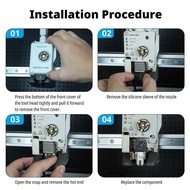 otend For Bambu Lab A1 Mini Assembly Hotend Kit 0.2 0.4 0.6 0.8Mm Replaceable Nozzle For 3D Printer