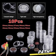 PATH Acrylic Coin Capsule,  Plastic Coinning Capsules, Coin Collecting Box Coin  Home