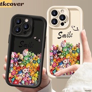 Ins Korea Cartoon Cute Smiley Flower doll Phone Case For OPPO Find X5 X3 Pro F11 F9 Pro A92 A91 A52 A2 Pro R15 Soft Camera Protect Shockproof Cover