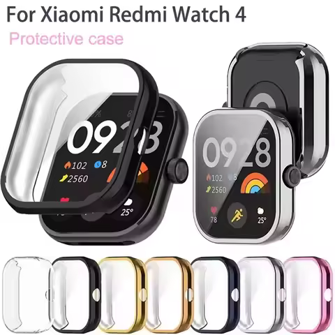 Protector Case For Xiaomi Redmi Watch 4 Screen Soft TPU Full Protector Shell Accessories For Redmi W
