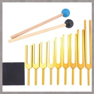 [M G L O] Tuning Forks Set 9Pcs 174/285/396/417/528/639/741/852/963Hz Tuning Fork, Sound Healing Too