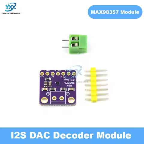 1/3/5/10PCS MAX98357 I2S DAC Decoder Interface 3W Class D Amplifier Breakout Module Filterless Audio