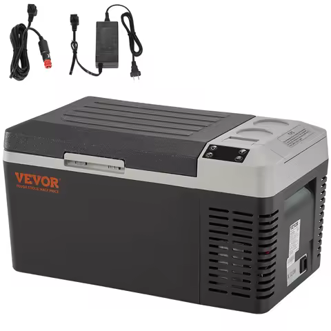 SucceBuy 20L Portable Car Refrigerator Freezer Compressor Ice Box 21Qt Single Zone Mini Fridge Coole