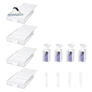 12-Pack Trabricks Stackable Diamond Art Trays with Lids, Diamond-Painting Art Kits for Adult for DIY