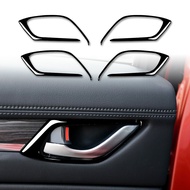 ：》{“》 4Pcs Piano Black Fit For Mazda Cx-5 Cx5 2017-2018 Car Interior Door Handle Bowl Trim Cover Sticker Car Stying