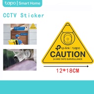 TP-Link Tapo Caution Sign CCTV Sticker