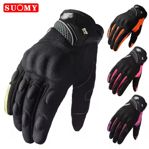 Suomy Summer Motorcycle Gloves Men Women Motorcyclist Gloves Breathable Touchscreen Moto Biker Cycli