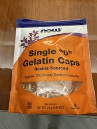 NOW 單零號 Gelatin 空膠囊