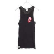 【二手】 Chrome Hearts x The Rolling Stones 聯名款TOP -唇舌圖案馬蹄形羅紋棉質 - 男士背心-二手 B
