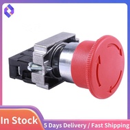 22mm NC Red Mushroom Emergency Stop Push Button Switch 600V 10A ZB2-BE102C XB2-BS542X1