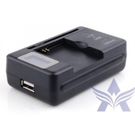 Universal Charging USB Wall Dock Battery with LCD Display - SS-5 / Alat Charger Carger Cas Casan / K