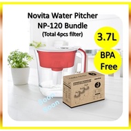 Novita HydroPure Water Pitcher NP120 Bundle