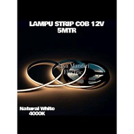 MERAH HIJAU FLEXIBLE STRIP light COB 12V DC 12 VOLT 320 LED 5 METER / ROLL 8mm flex light 5mtr WARM 
