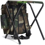 USNOW Mountaineering Backpack Chair, Sturdy Foldable Mountaineering Bag Chair, Multifunctional Large Capacity High Load-bearing Wear-resistant Foldable Fishing Stool Outdoor