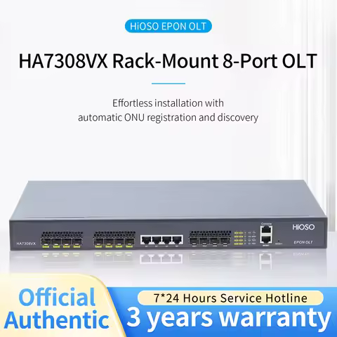 HiOSO 8PON EPON OLT 10G UPLINK SUPPORT 512 USERS 1AC with Good Quallity