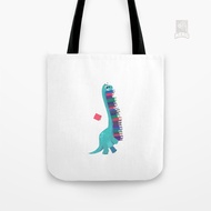 Canvas Tote Bag BOOK DINOSAURS