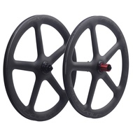 SILVEROCK Carbon 5 Spoke Wheels 20" 1 1/8" 451 16" 1 3/8 349 Disc Brake 11 Speed for JAVA FNHON Minivelo Folding Bike