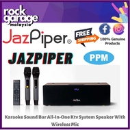 Jazpiper Karaoke Sound Bar All-In-One Ktv System Speaker With Wireless Mic