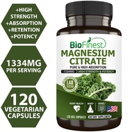 Biofinest Magnesium Citrate Mag C 1334mg, Magnesium 200mg – High Absorption Heart Muscle Bowel Sleep