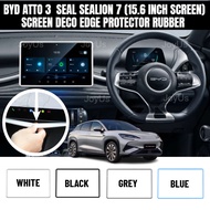 BYD Sealion 7 Atto 3 Seal 15.6inch Screen Deco Edge Protector Rubber Car Accessories