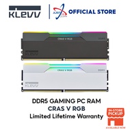 KLEVV CRAS V RGB 32GB(16*2) 6000MHZ CL30 GAMING PC RAM - BLACK / WHITE