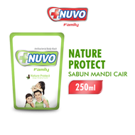 NUVO FAMILY Sabun Mandi Cair Nature Protect Pouch 250ML