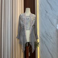 Delova Wardrobe - KEBAYA ARUMI KUTUBARU Modern Casual Brukat Premium Outfit Atasan Wanita Outer Rend