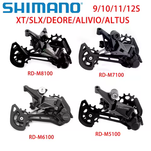 Shimano DEORE XT SLX ALIVIO ALTUS Rear Derailleurs Mountain Bike M8100 M7100 M6100 M5100 M5120 M3100