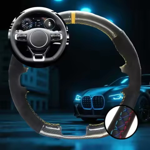 Customized Car Steering Wheel Cover For Kia Optima Kia K5 GT GT-Line Sedan 2020-2022 Car Accessories