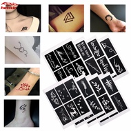 6 maps/Set Body Art Paint Stencil Temporary Henna Tattoo Stencil Gifts Templates Decal DIY