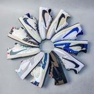 AJ1倒勾Travis Scott x Air Jordan 1 ” Reverse Mocha “ AJ1喬1 TS 閃電 聯名倒鉤 低幫文化籃球鞋