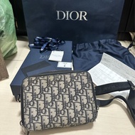 DIOR 黑色提花相機包