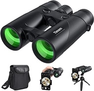 10x42 Binoculars for Adults High Powered: Timorn Lightweight Binoculars for Bird Watching with Phone Adapter Tripod, Waterproof Fogproof HD Binoculars for Hunting, Trekking, Hiking,Travel, Sports