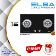 (AUTHORISED DEALER) ELBA 2 Burners 5.0kW Built In Glass Hob / Gas Stoves / Glass Stove / Built in Hob (BLACK) EGH-K8842G(BK) / elba 8842 / elba 8822