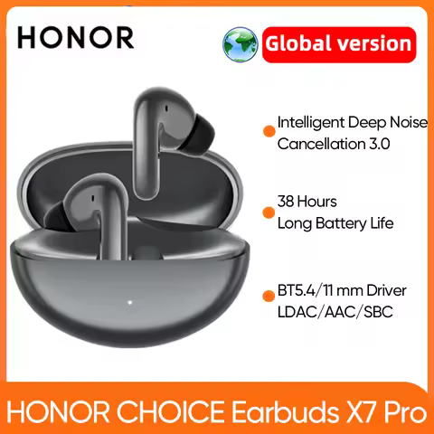 HONOR CHOICE Earbuds X7 Pro Global Version 50dB Active Noise Reduction TWS Wireless EarBuds 520mAh B