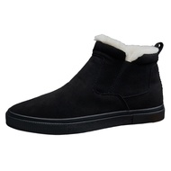 Men Winter Snow Boots Non-Slip Plush Warm Shoes Waterproof Casual Walking Boots High-Top Snow Shoes 