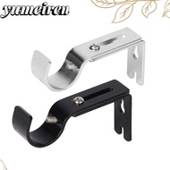 YUMEIREN Curtain Rod Brackets, Adjustable Hardware Curtain Rod Holder,  Metal Home Hanger for 1 Inch Rod Drapery Rod Holders for Wall