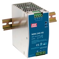 LINOVISION Mean Well NDR-240-48 48V 5 Amp 240W Industrial DIN Rail Power Supply PFC，90V to 264V AC I