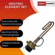 Heating Element & Thermostat for Pecol water tank and Solar System (1 Set)