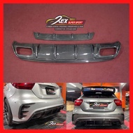 Mercedes Benz A-CLASS W176 Revozport Rear Diffuser A180 A200 A250 A45 AMG Forged Carbon Fiber Belaka