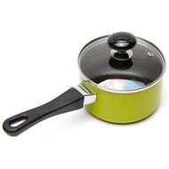 Ak 14cm glass lid non-stick dough cooking pot for babies, size 12, 14 cm, high quality