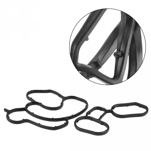 2PCS Engine Oil Filter Housing Gasket Seal 11427508970 114275089 for BMW E81 E87 E46 E90 E60 E83 N45