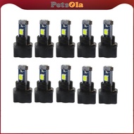 [PETSOLA] 5 Pairs of Cars T5 Dashboard Lights 3030 LED 245LM Replacement Light Bulbs
