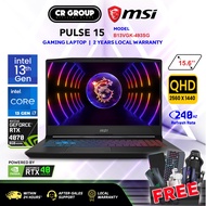 MSI Pulse 15 B13VGK-493SG - Intel i7-13700H - RTX4070 8GB - 15.6" QHD 240Hz Display - 16GB DDR5 (2Yrs Local Warranty)