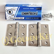 Dekson Dekkson 3 Inch Ecoline ESS EL 3X2.5X2MM 2BB SSS Stainless Steel Butterfly Door Hinge