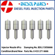 6pcs Diesel Fuel Injector Nozzle BDLL150S6666 150S6666 D4NN9E527B for Ford/New Holland 445 4600 5600
