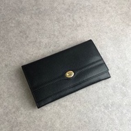 【日本直送 名牌中古包】Christian Dior 迪奧 錢包 黑色 Logo 皮革 零錢袋長夾 vintage k8a5us