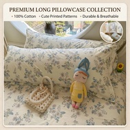 Coquette Aesthetic Body Pillowcase Floral Long Pillow Case Cotton 40s Premium Bolster Cover 48x120cm