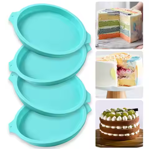 Round Silicone Layer Cake Mold Silicone Chocolate Mousse Cake Mould Layer Cake Round Mould DIY Desse